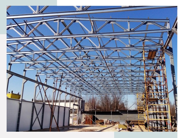 Строительство цехов в Пушкино от 622 руб. под ключ