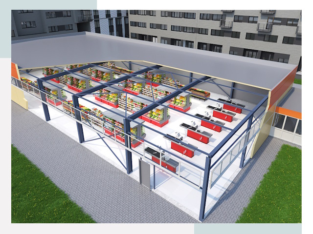 Строительство магазинов в Пушкино от 622 руб. за м²