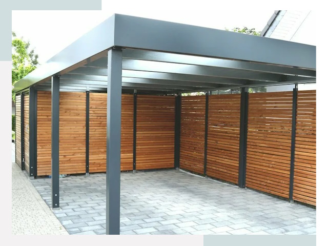 Навесы для парковки в Пушкине