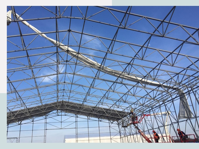 Шатровые ангары от 622 руб. в Пушкине и Московской области