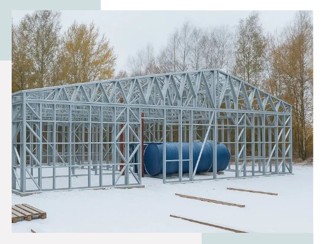 Металлические ангары в Пушкине