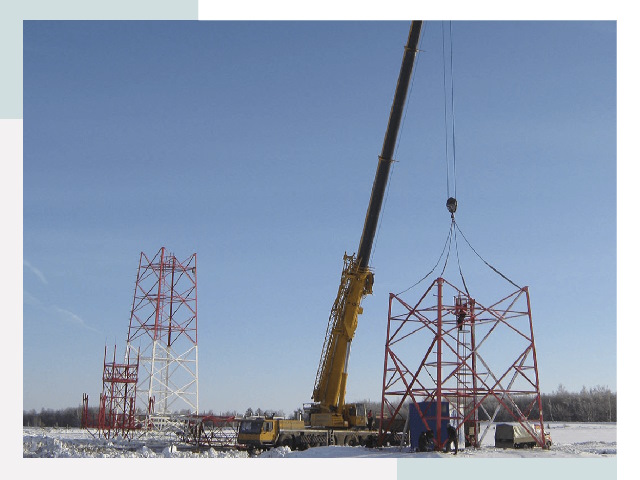 Монтаж вышек связи в Пушкине