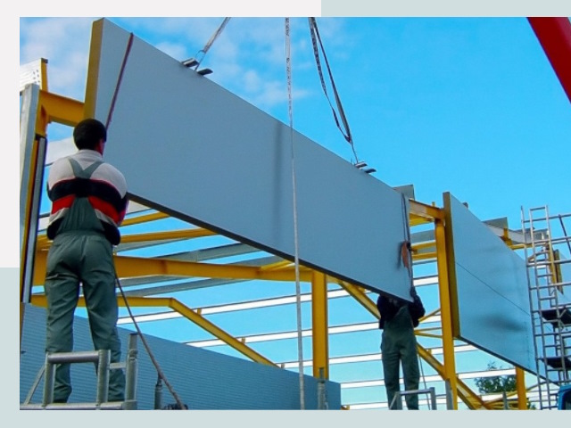 Монтаж сэндвич-панелей в Пушкине от 622 руб.